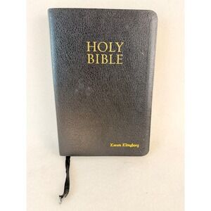 Thomas Nelson NKJV Holy Bible Black Bonded Leather Gold Gilt Edges Personalized